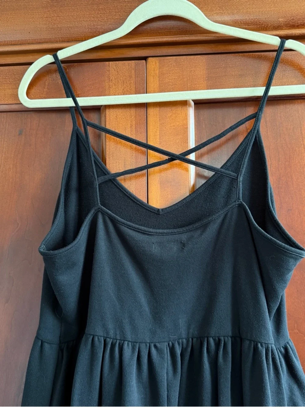 Wild Fable Black Cross Back Mini Dress Size Large - Picture 6 of 14